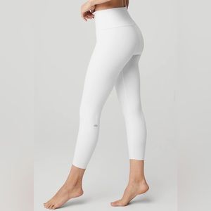 Alo 7/8 High-Waist Airbrush Legging White XS NWOT